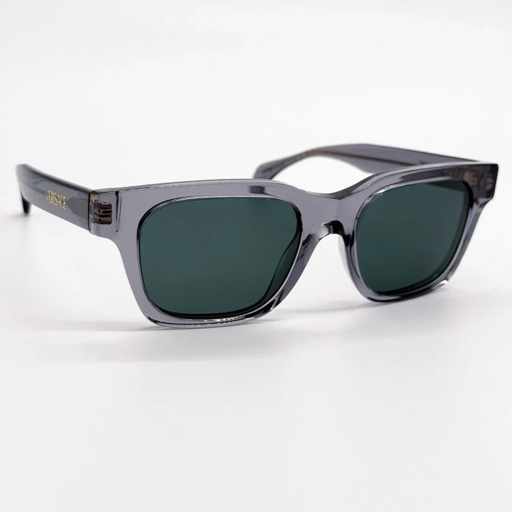 NEW VE4486 5510/71 VERSACE GRAY GREEN UNISEX SUNGLASSES VE4486 551071